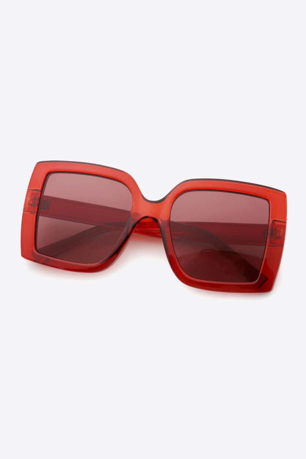 Elegant Acetate Lens Square Sunglasses - SAMFILS