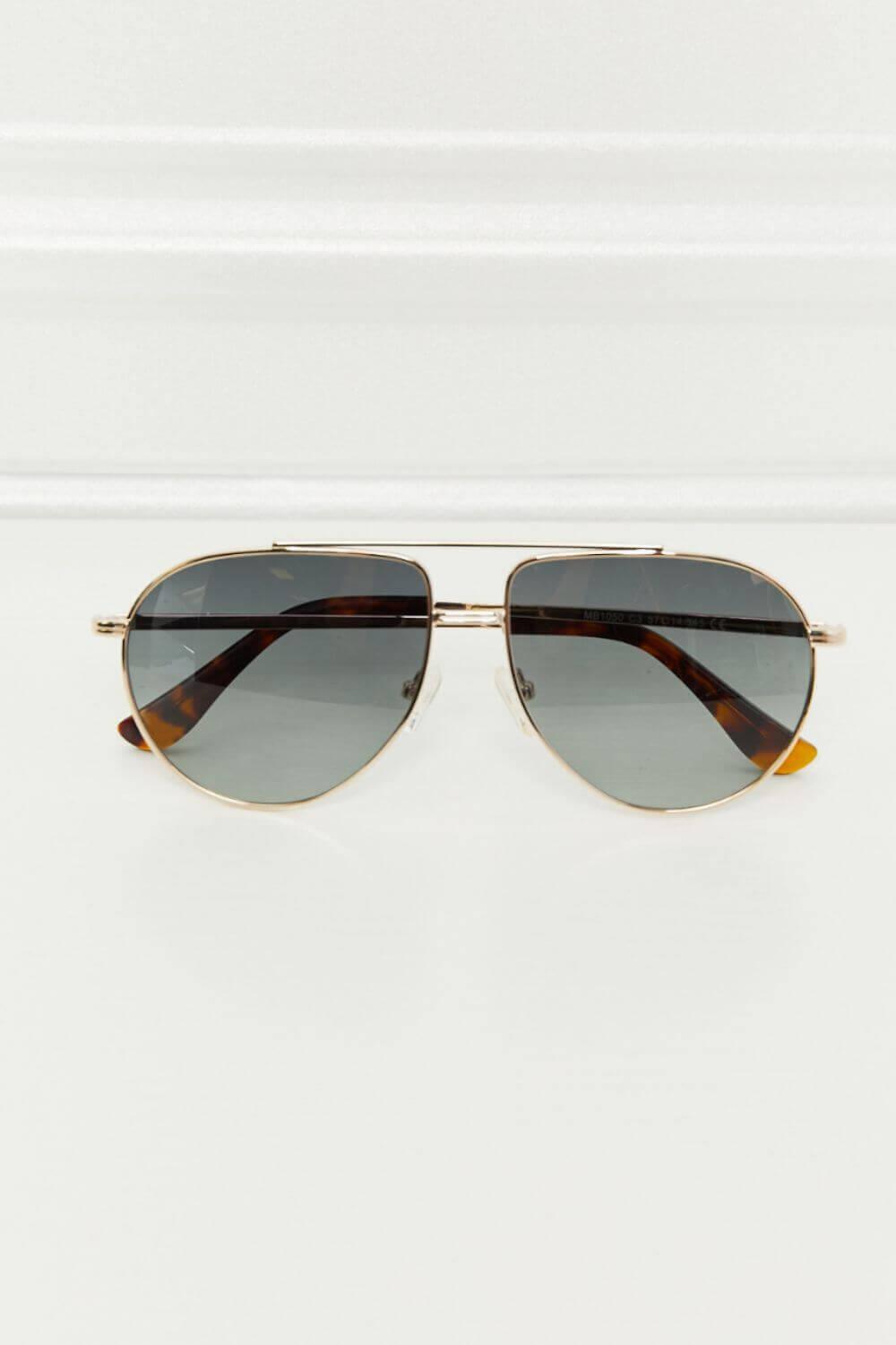 TAC Polarization Lens Aviator Sunglasses - SAMFILS