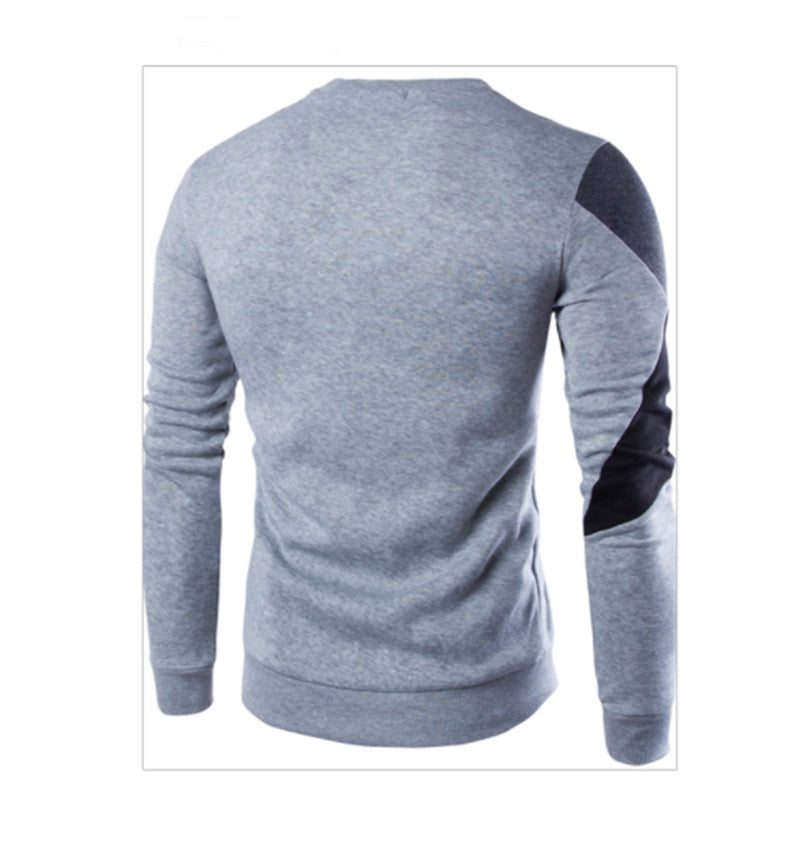 Sweaters Men Fashion Printed O-Neck Slim Cotton Knitted