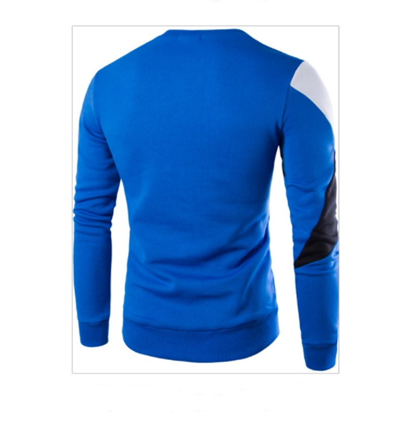 Sweaters Men Fashion Printed O-Neck Slim Cotton Knitted