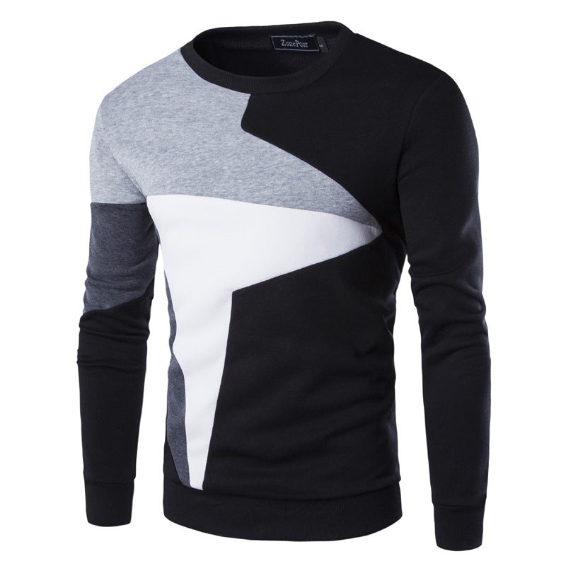 Sweaters Men Fashion Printed O-Neck Slim Cotton Knitted