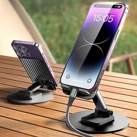 Foldable Cell Phone Stand, C4 Portable Aluminum Phone Holder