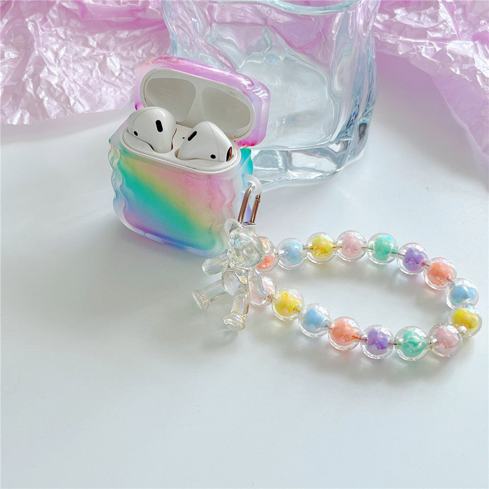 Transparent Rainbow Headset Drop Proof Phone Case