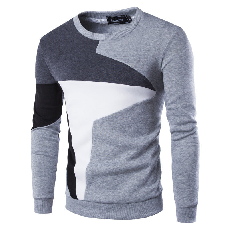 Sweaters Men Fashion Printed O-Neck Slim Cotton Knitted