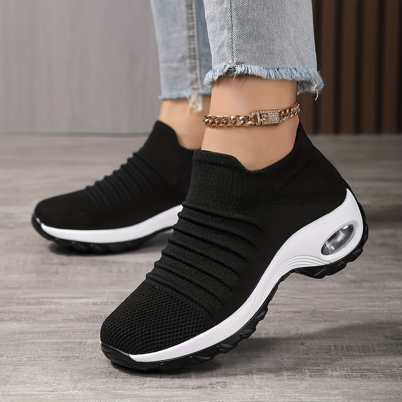 Lightweight Breathable Chunky Sneakers with Air Cushion