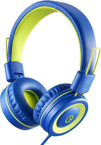 Noot products Kids Headphones with Microphone K12 Stereo 5ft