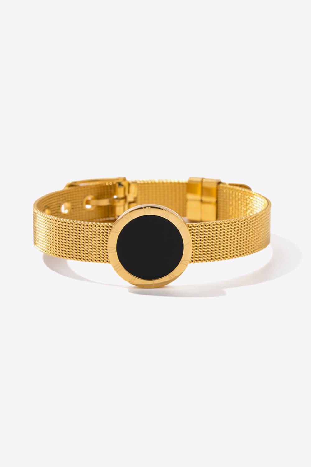 Gold-Plated Copper Wide Luxurious Bracelet - Samslivos