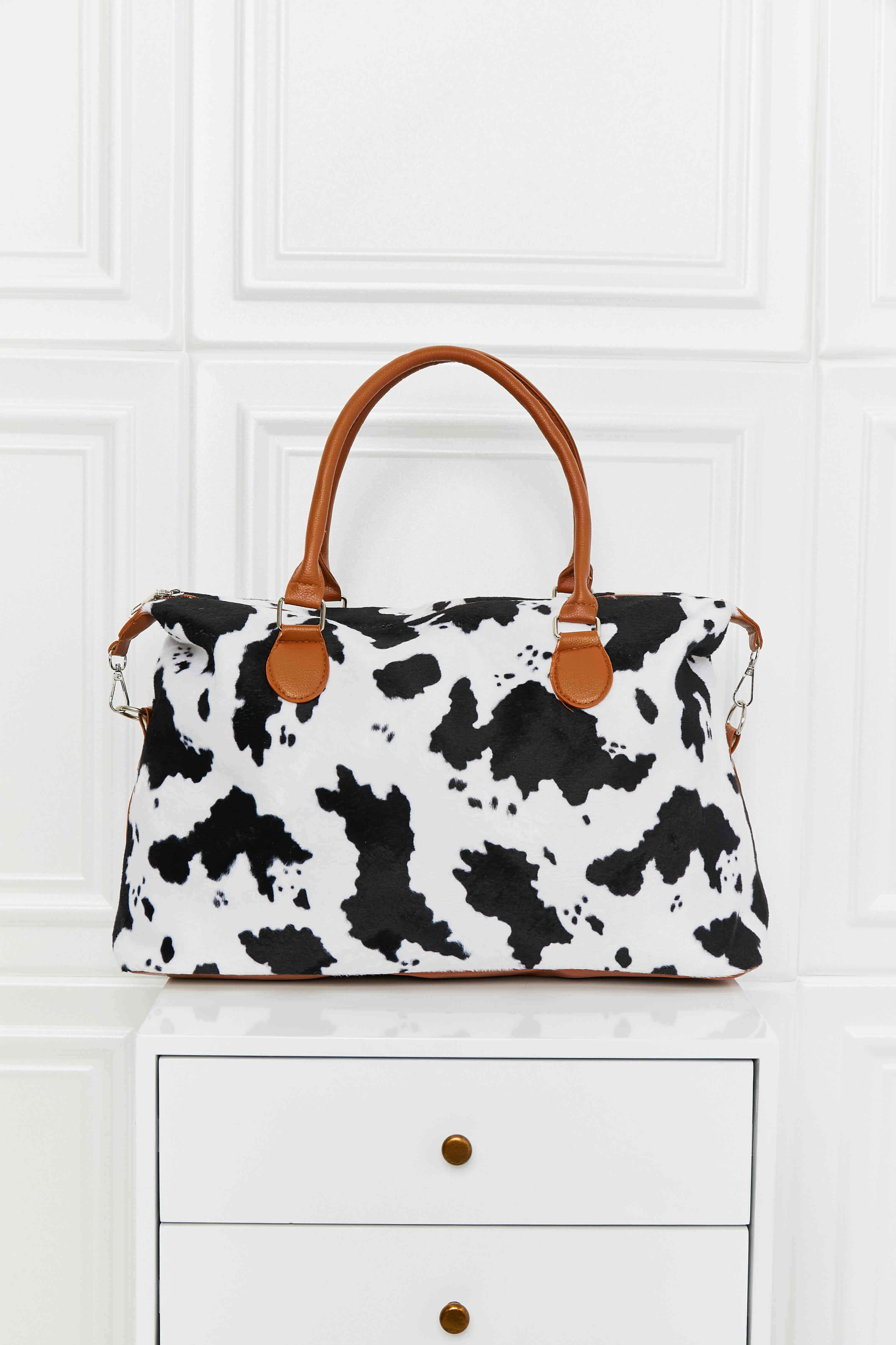 Design Animal Print Brushed Weekender Bag - SAMFILS