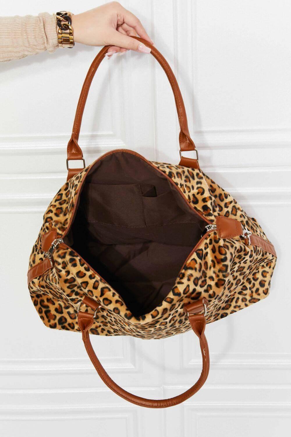 Design Animal Print Brushed Weekender Bag - SAMFILS