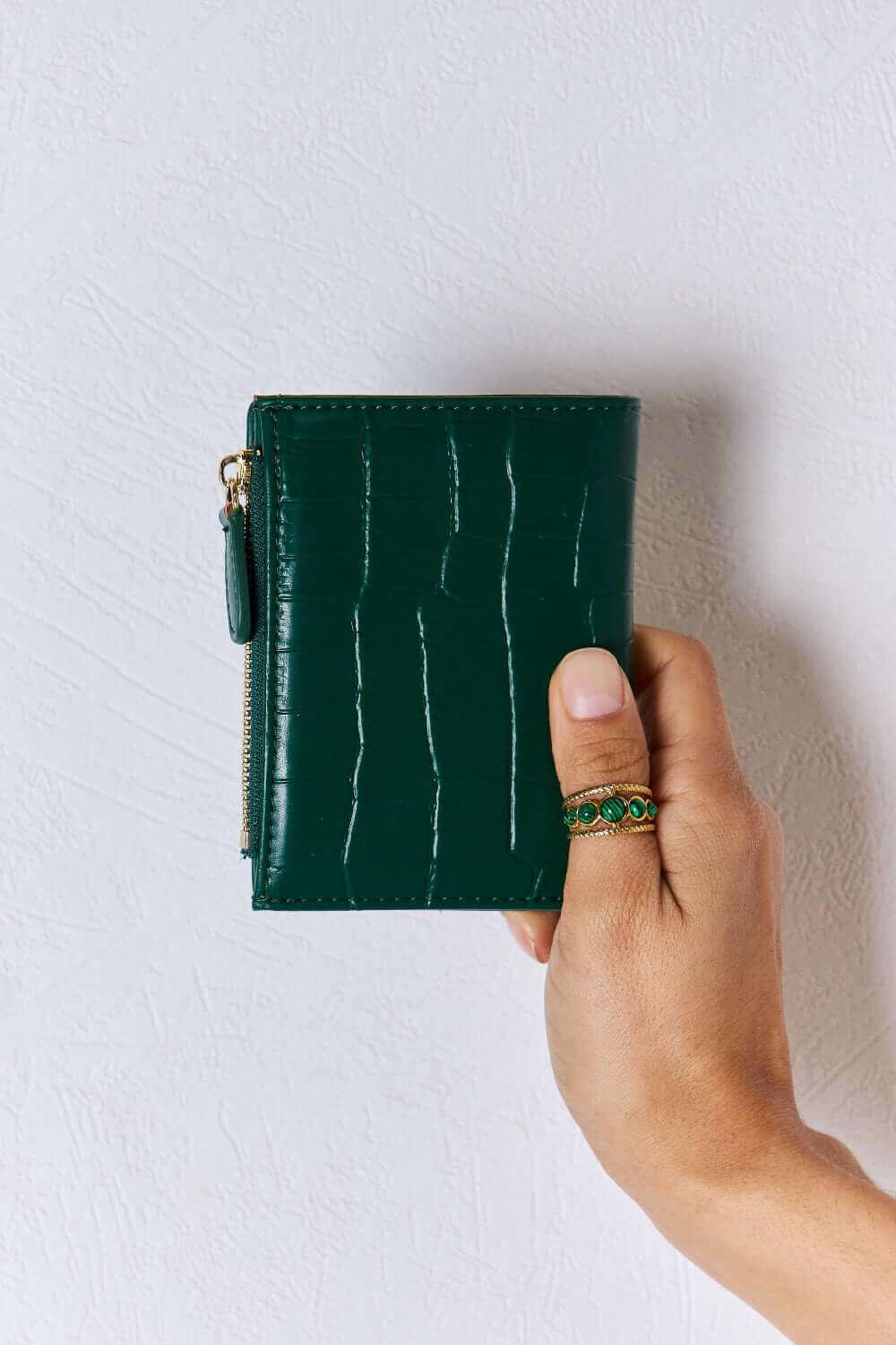 David Jones Texture PU Leather Mini Wallet - SAMFILS