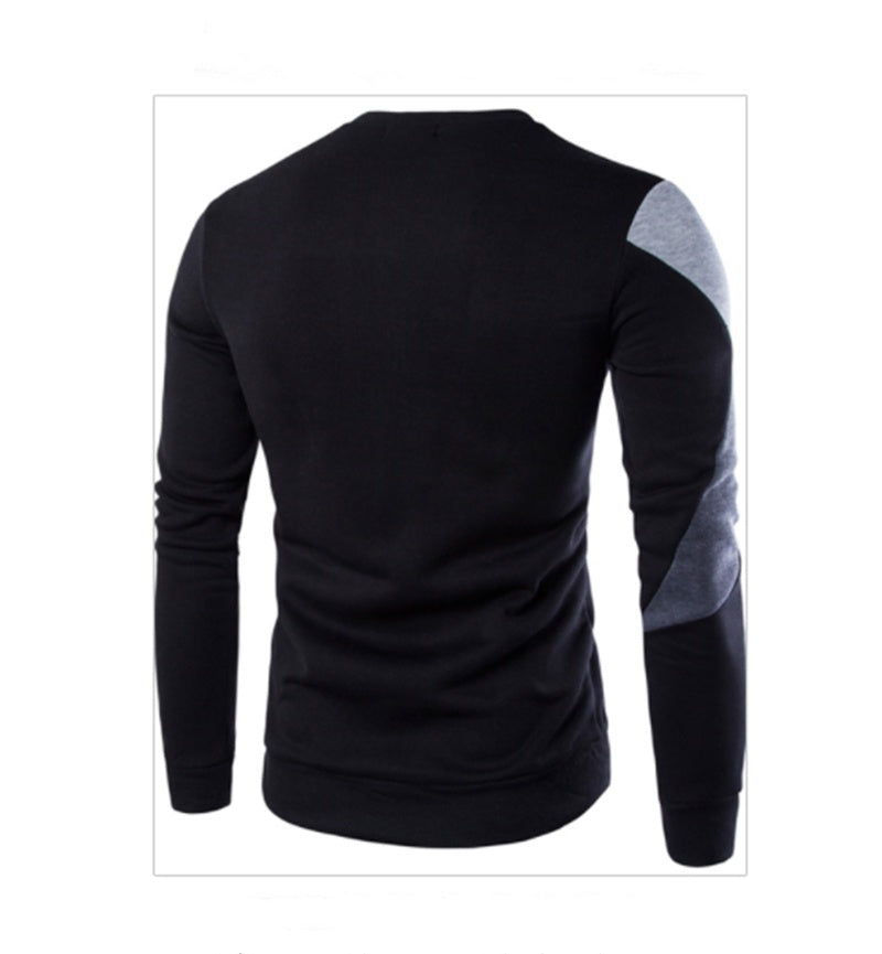 Sweaters Men Fashion Printed O-Neck Slim Cotton Knitted