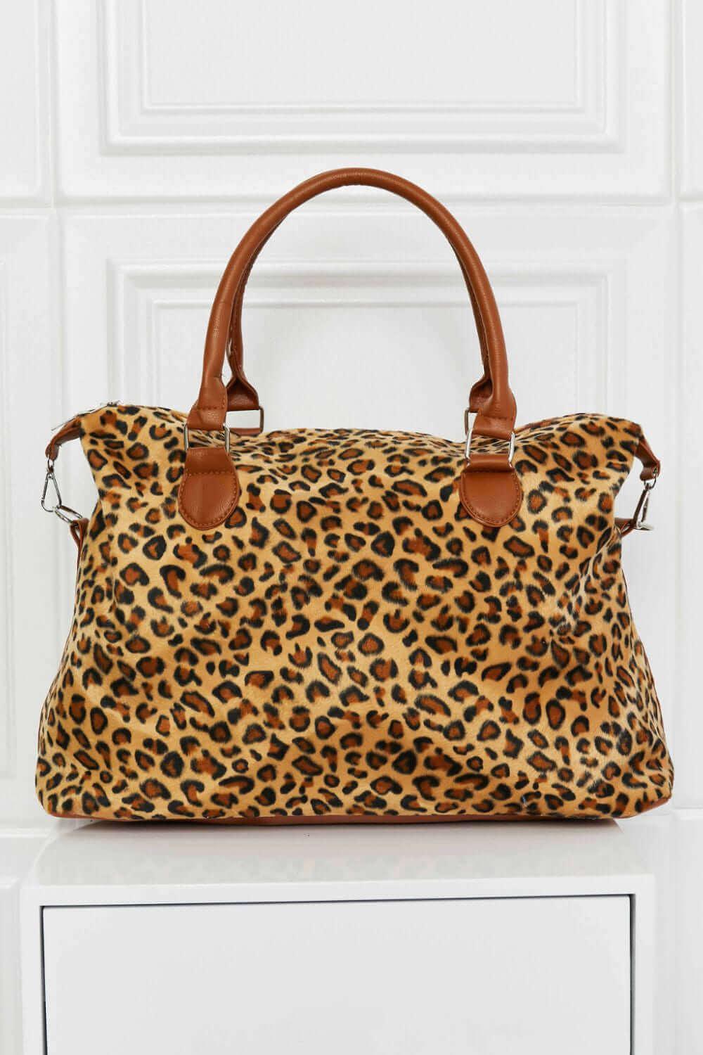 Design Animal Print Brushed Weekender Bag - SAMFILS