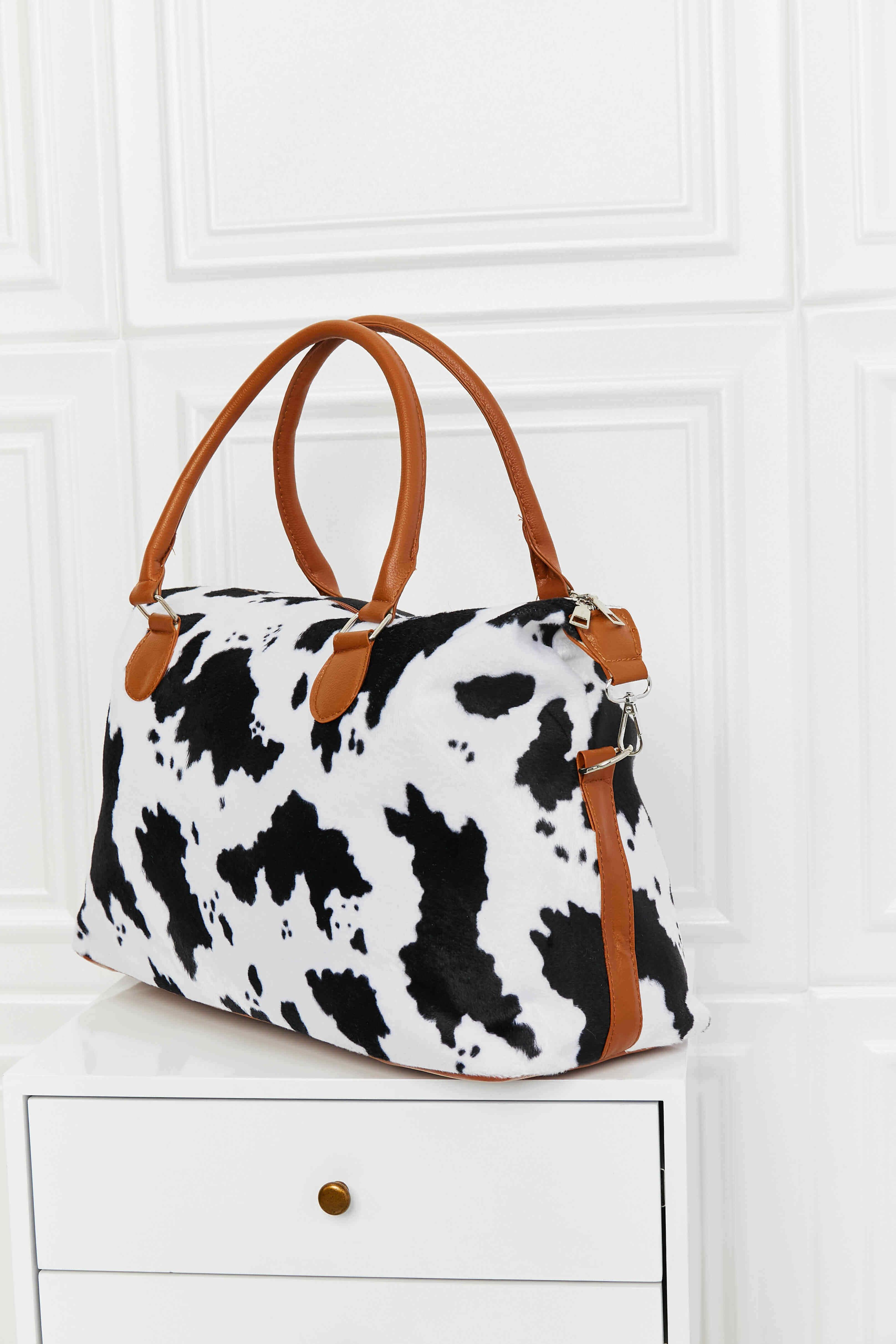 Design Animal Print Brushed Weekender Bag - SAMFILS