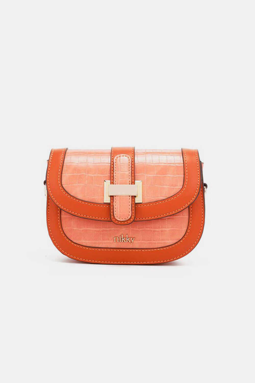 Nicole Lee USA Croc Embossed Crossbody Bag - SAMFILS