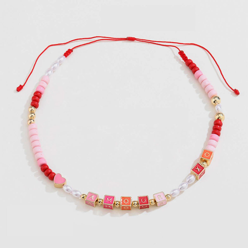 Chloride Acrylic Geometric Bead Necklace - Samslivos