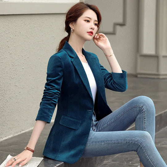 Women's long-sleeved casual small suit formal jacket