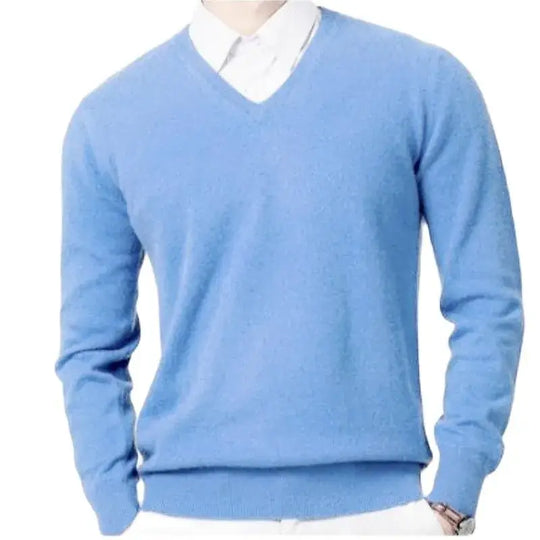 Men Cashmere Sweater Autumn Winter Soft Warm - Samslivos