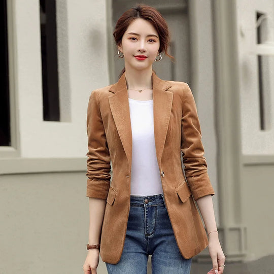 Women's long-sleeved casual small suit formal jacket