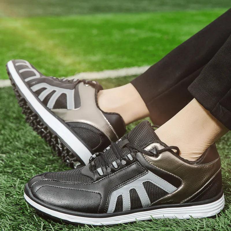 Golf Trainers Black Outdoor Sneakers New Athletics - SAMFILS