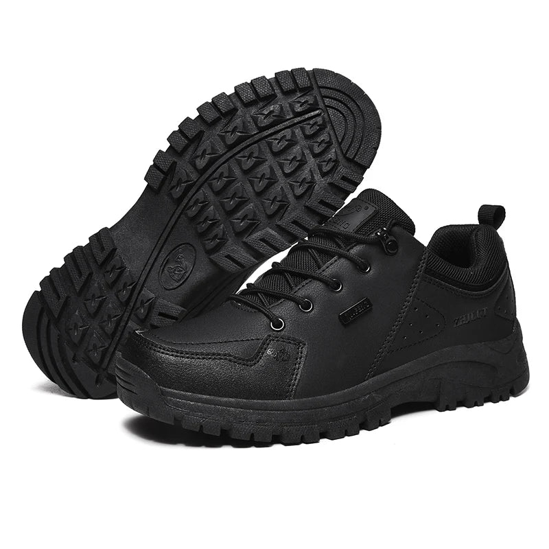 Black Shoes Men Women Outdoor Sports Shoes Wear Resisting