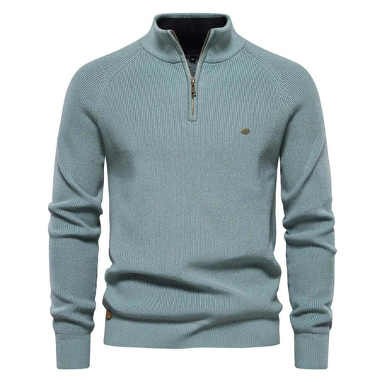 Casual Social High Collar Warm Winter Knitted Sweater Men - SAMFILS