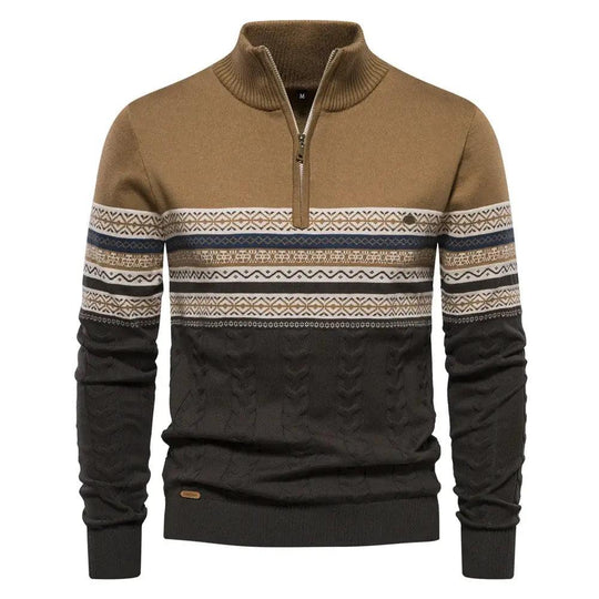 Cotton Sweaters for Men Ethnic Patterns Casual - SAMFILS