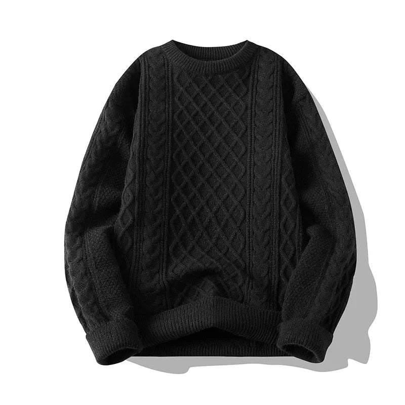 Men's Winter Sweater Round Neck Base Comfortable Pullovers