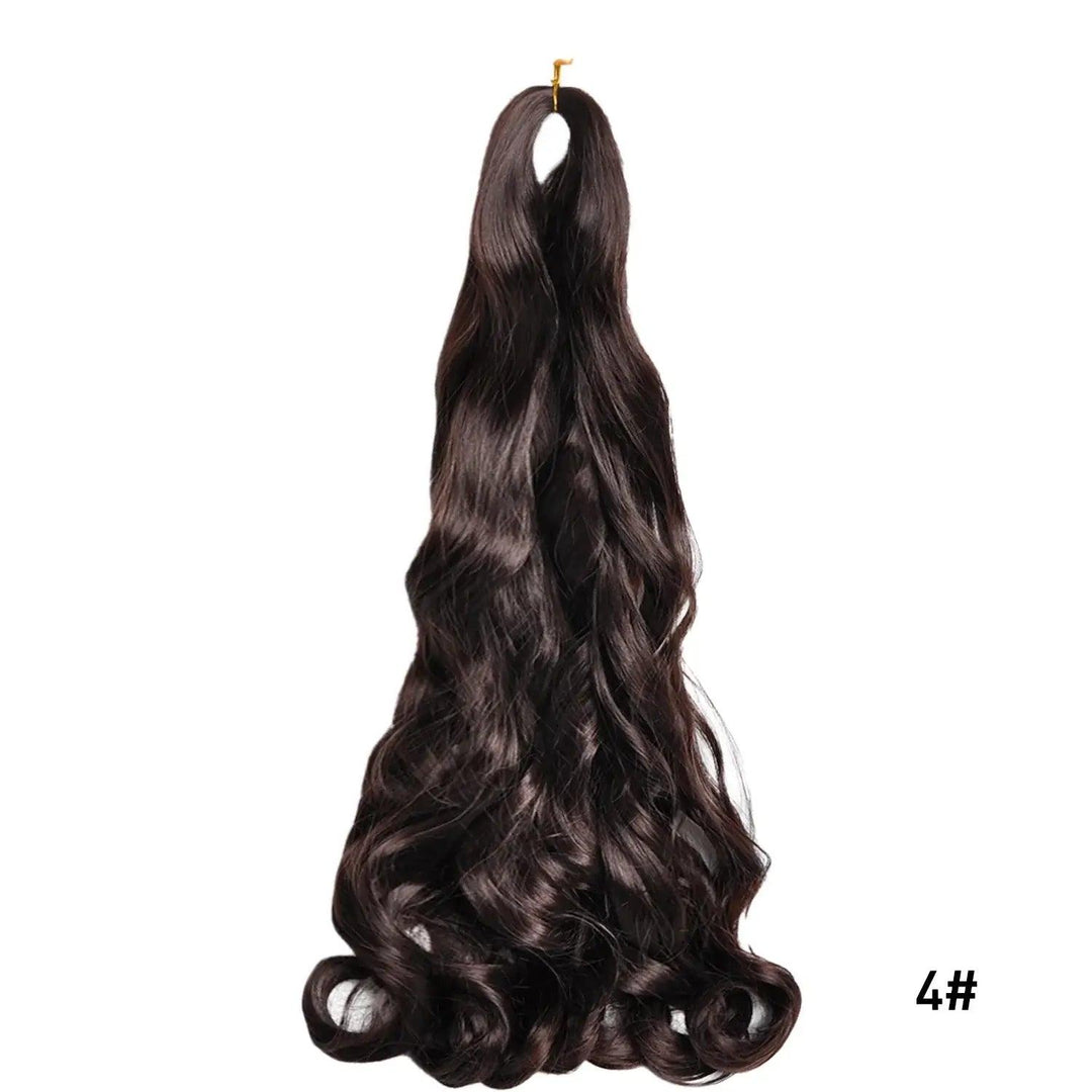 Loose Wave Spiral Curl Braids Synthetic Hair French Curls - Samslivos