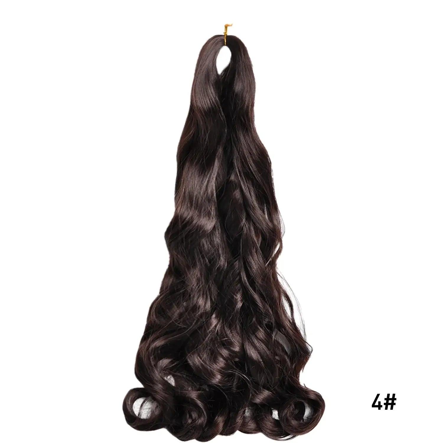 Loose Wave Spiral Curl Braids Synthetic Hair French Curls - SAMFILS