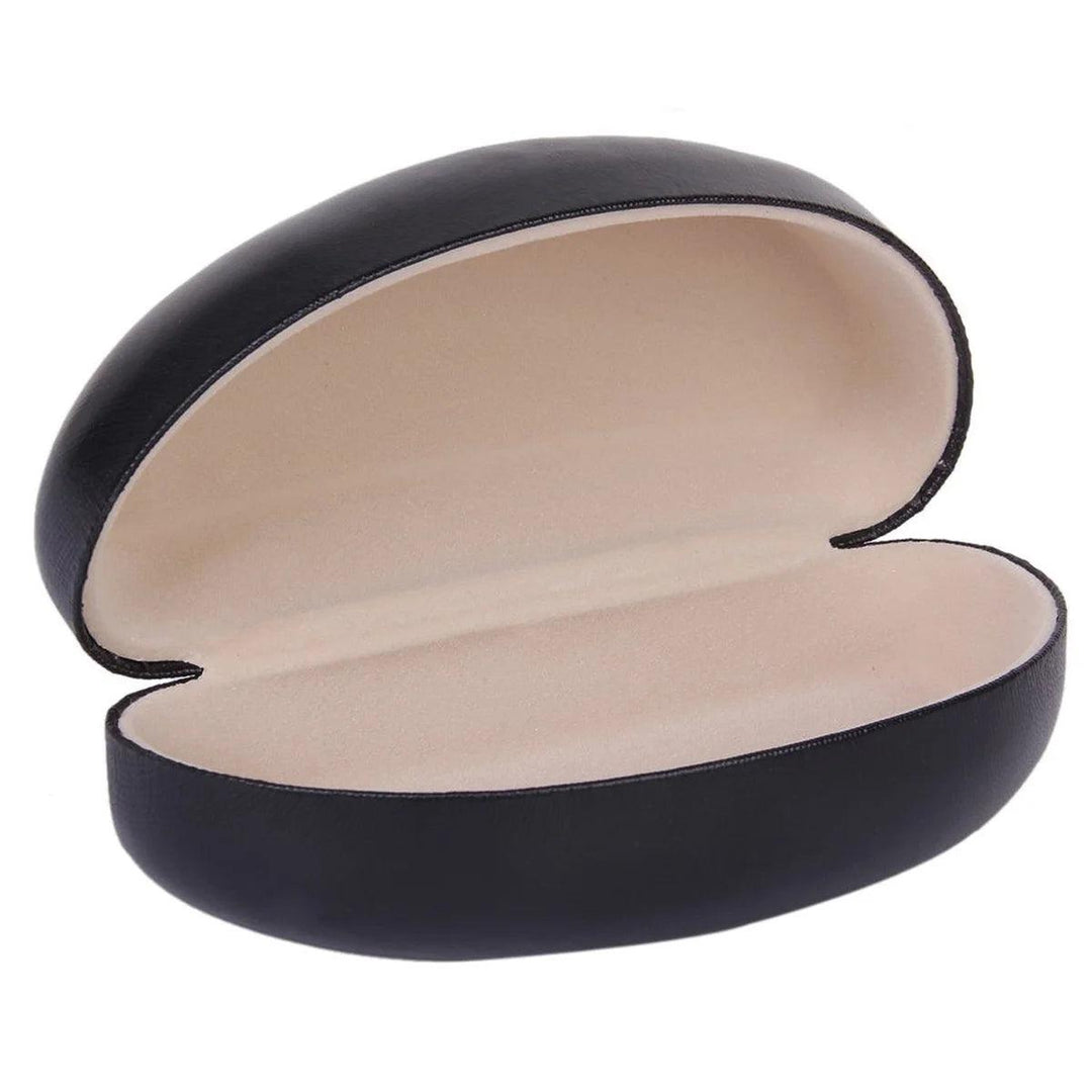 Oval Sunglasses Eyeglasses PU Storage Case Box Black - SAMFILS