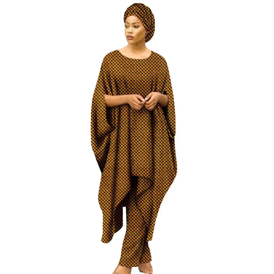 African Clothes for Women Dashiki Print Long Dress Pants - Samslivos