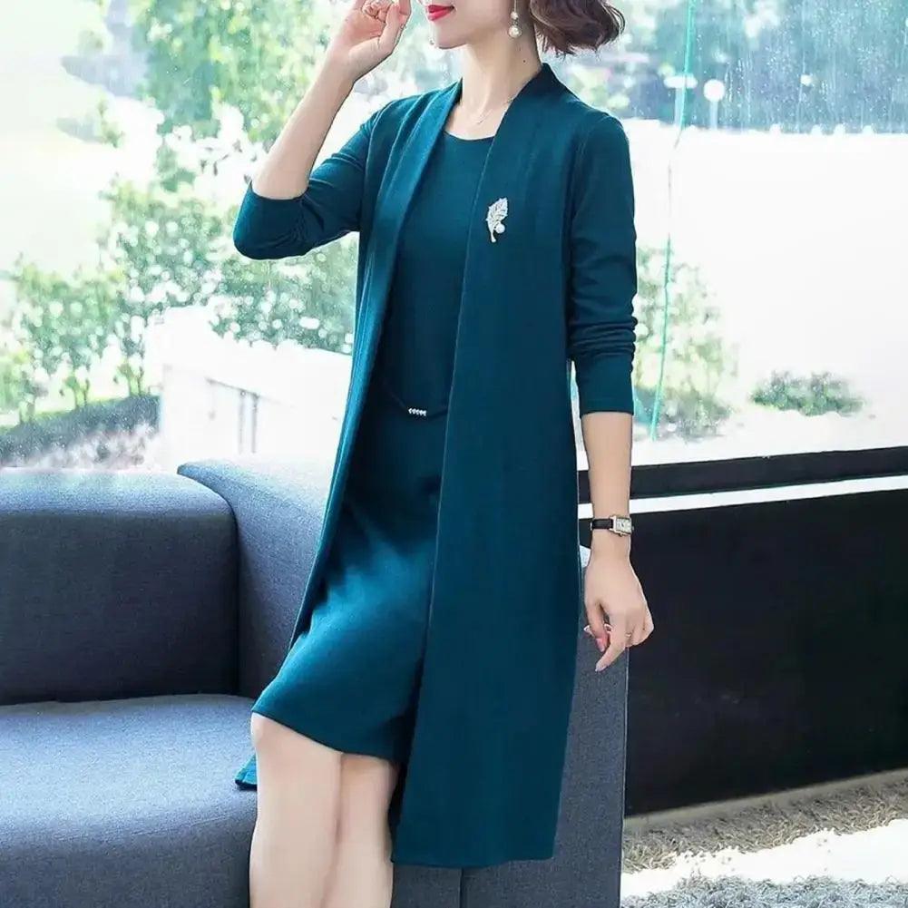 Women's Vestidos Two-piece Suit Style Jacket Feast Dress - Samslivos