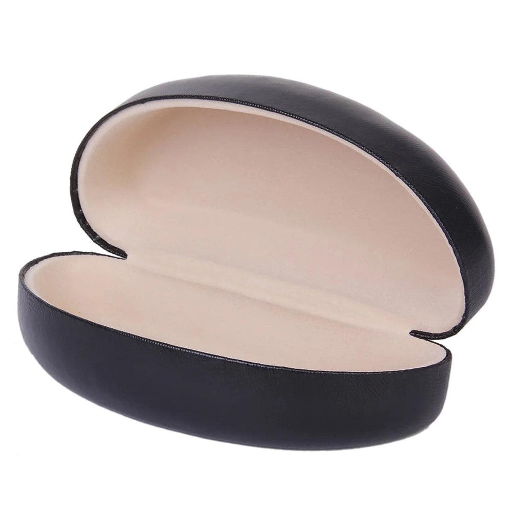 Oval Sunglasses Eyeglasses PU Storage Case Box Black - SAMFILS