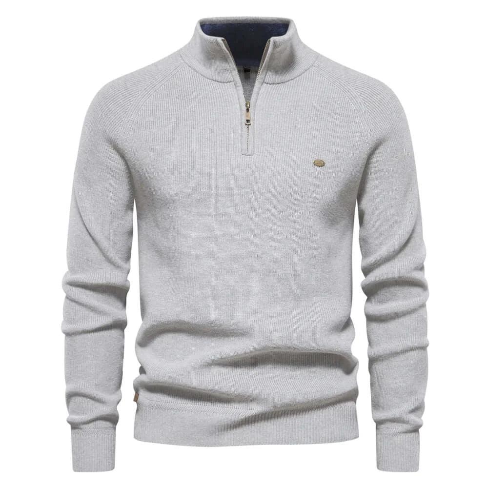 Casual Social High Collar Warm Winter Knitted Sweater Men - SAMFILS