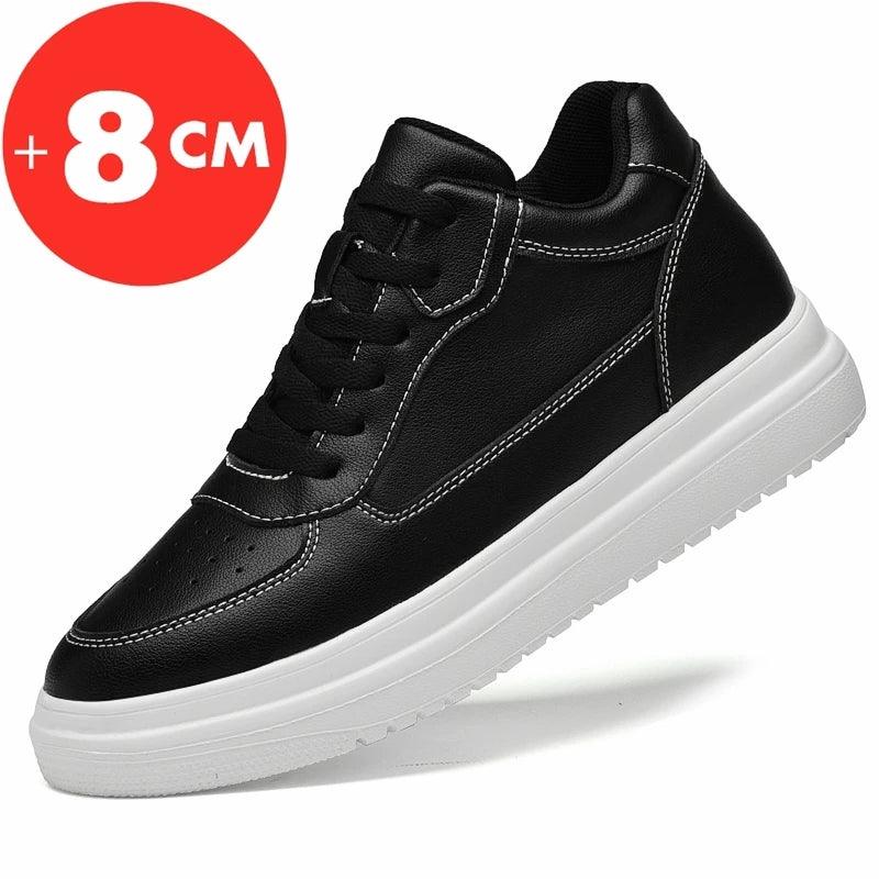 Sneakers Man Elevator Shoes Height Increase Insole White - SAMFILS