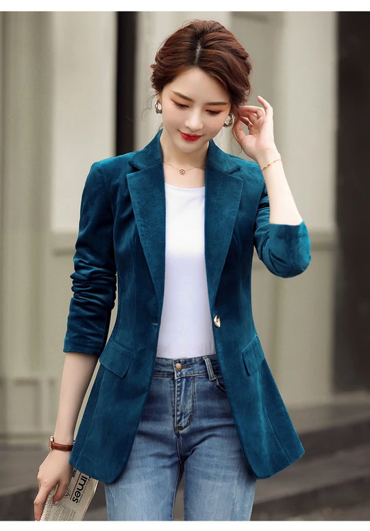 Women's long-sleeved casual small suit formal jacket