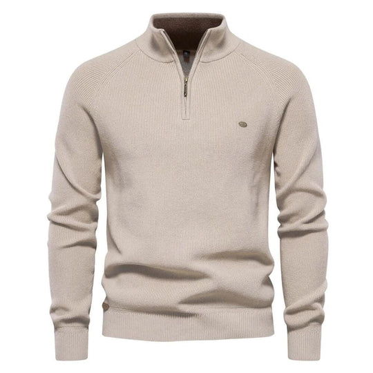 Casual Social High Collar Warm Winter Knitted Sweater Men - SAMFILS