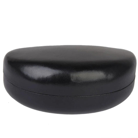 Oval Sunglasses Eyeglasses PU Storage Case Box Black - Samslivos