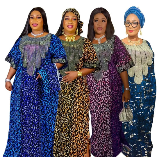 Muslim Fashion Abayas Boubou Dashiki Ankara Outfits Dresses - SAMFILS