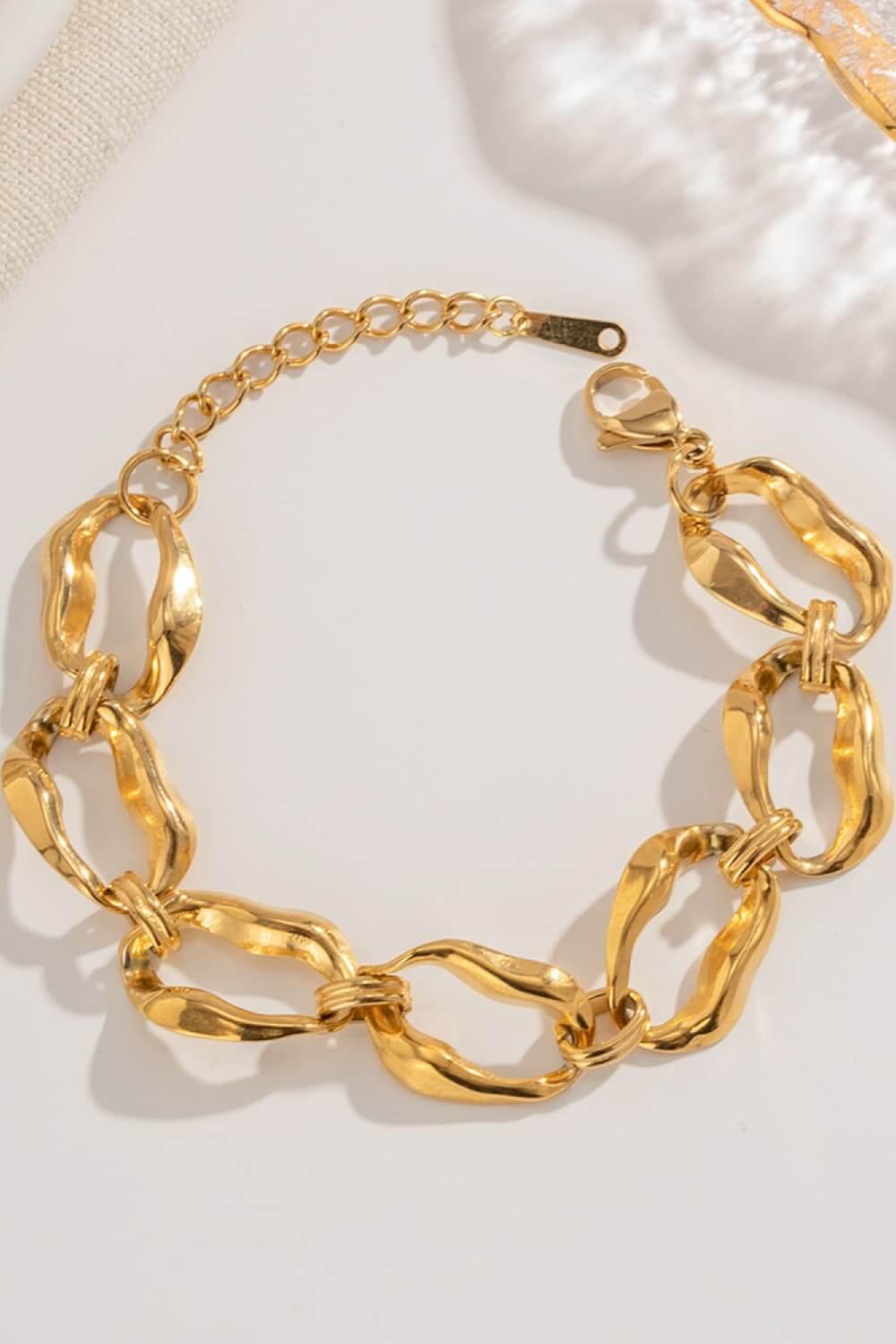 Gold-Plated 18K Stainless Steel Bracelet - Samslivos
