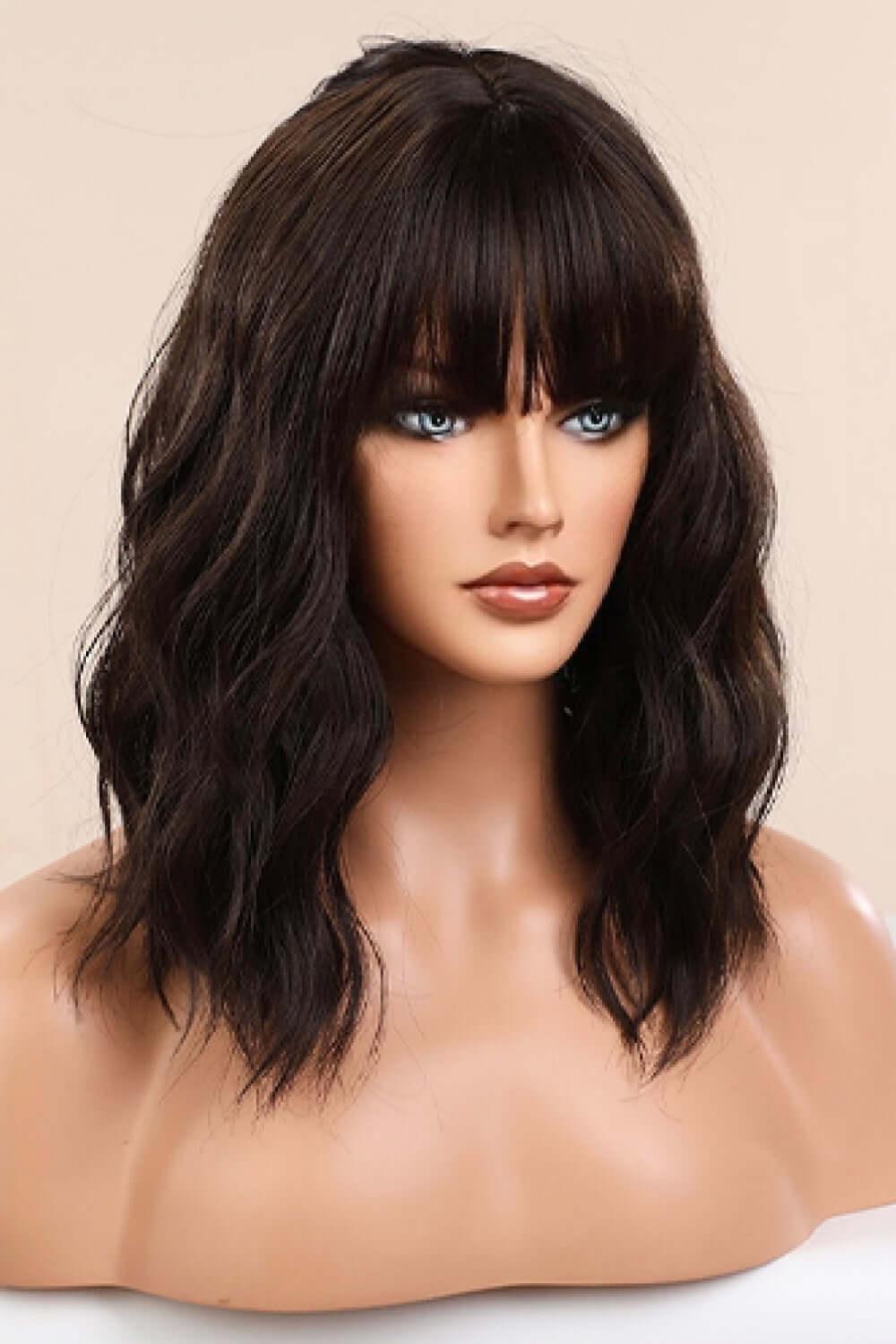 Natural Looking Synthetic Full Machine Bobo Wigs 12'' - SAMFILS