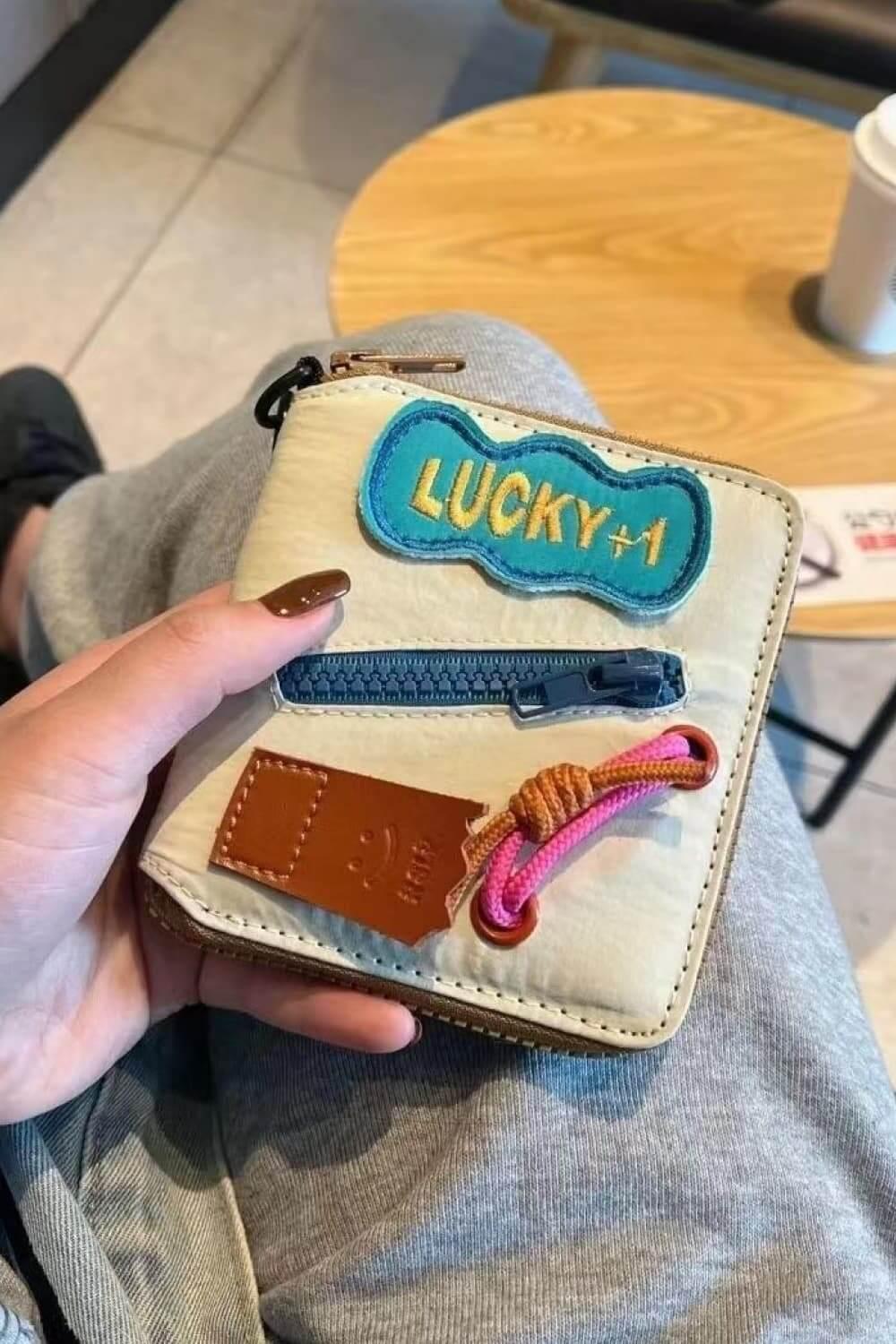 Lucky Fashion PU Leather Portable Wallet - Samslivos