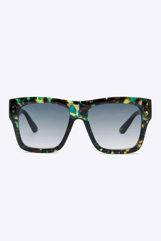 Comfort UV400 Patterned Polycarbonate Square Sunglasses - Samslivos