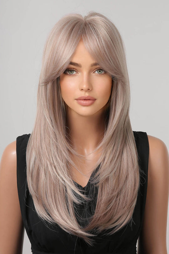 Full-Machine Wigs Synthetic 13*1" Long Straight 22" - Samslivos