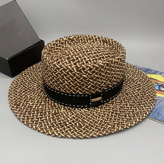 Adjustable Paper Braided String Paper Hat - Samslivos
