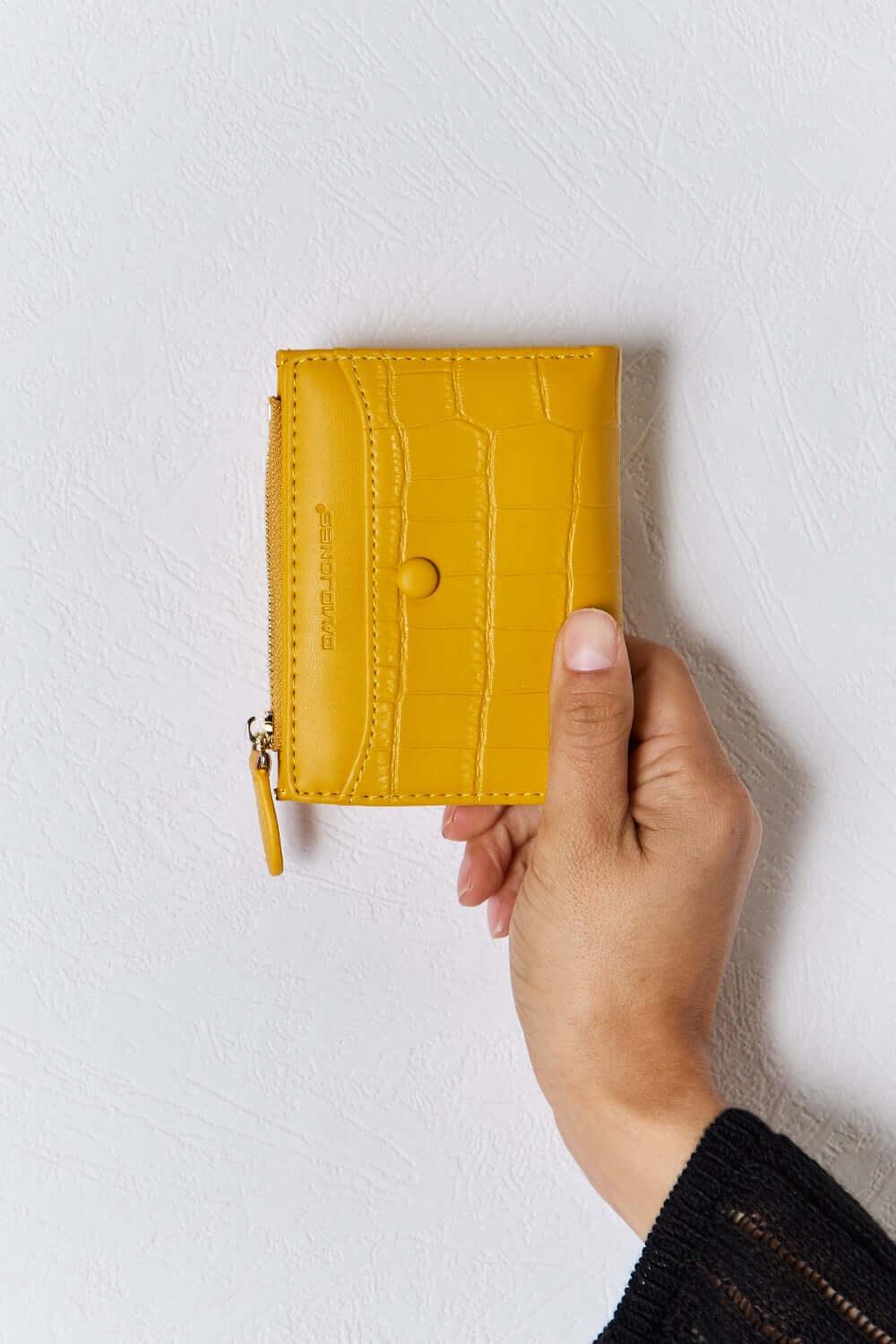 David Jones Texture PU Leather Mini Wallet - Samslivos