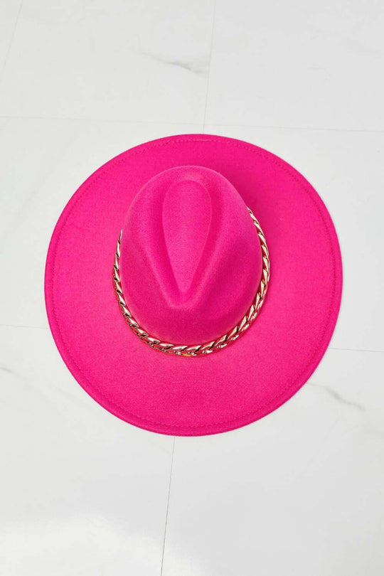 Fame Keep Your Promise Fedora Hat in Pink Trendy - Samslivos