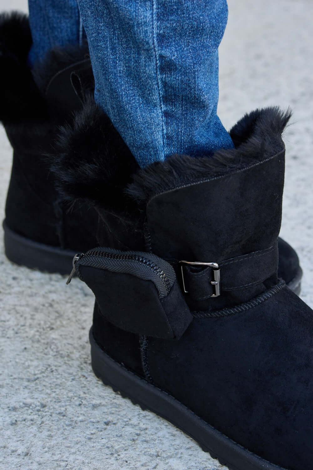 Forever Link Plush Thermal Flat Boots - SAMFILS