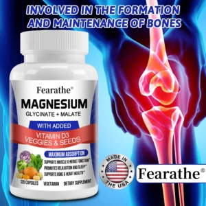 Magnesium Capsules - Magnesium Malate and Glycinate Supplement