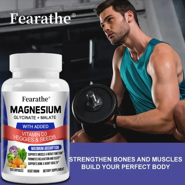 Magnesium Capsules - Magnesium Malate and Glycinate Supplement - Image 2